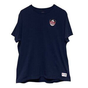 Hudson Bay Co Canada Men's 2010 Winter Olympics Blue T-Shirt Short Sleeve Large